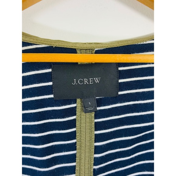 J. Crew Green Olive Fatigue Military Long Adjustable Waist Hooded Jacket Women L - Picture 6 of 12